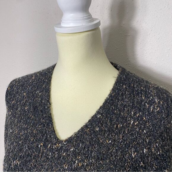 Charter Club Petite Wool Blend Mixed Knit V Neck Sweater Women's Size PM - Picture 7 of 12